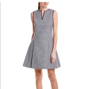 Elegant Black and White Checkered Dress